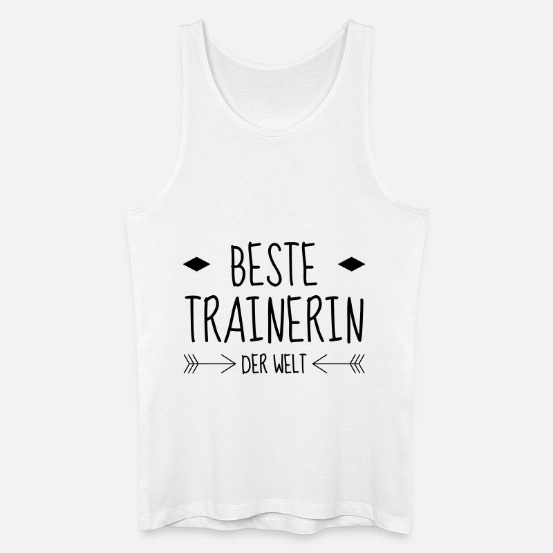 Coach / Coaching / Trainer / Sport - Männer Bio Tank Top - Weiß