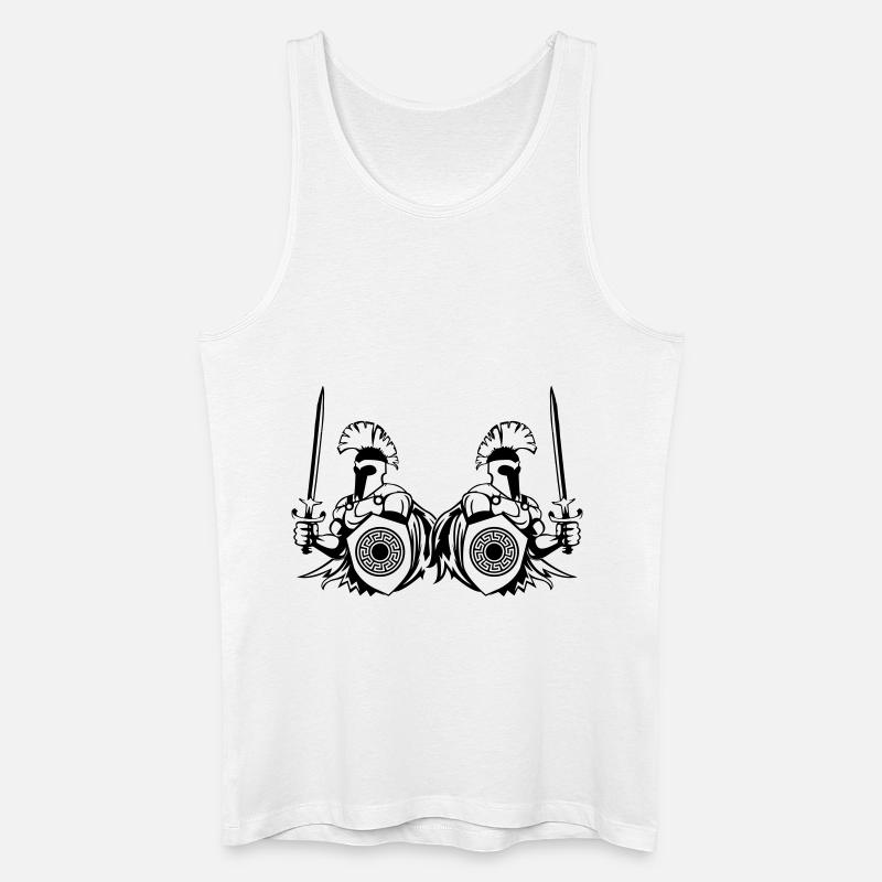 spartans - Männer Bio Tank Top - Weiß
