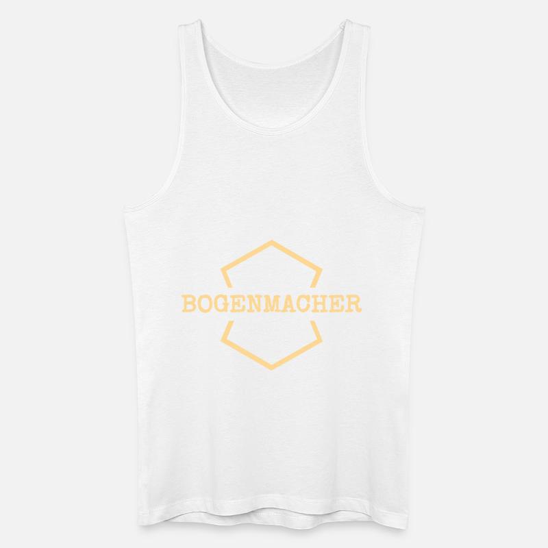 Work Bow Maker - Men’s Organic Tank Top - white