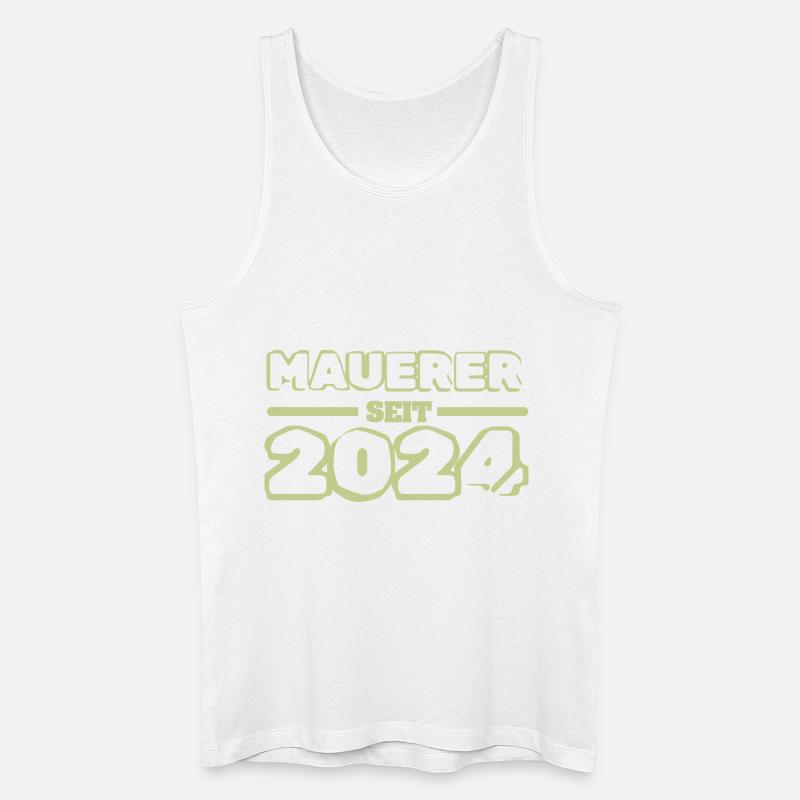 2024 2024 - Männer Bio Tank Top - Weiß