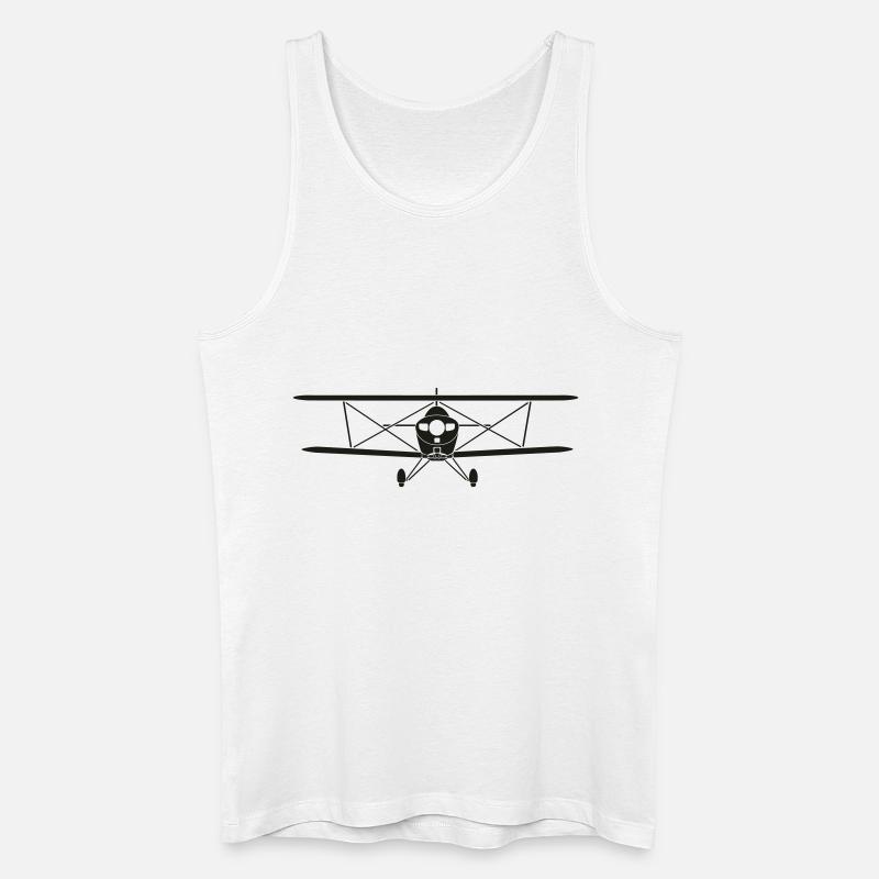 pitts_frontal - Männer Bio Tank Top - Weiß