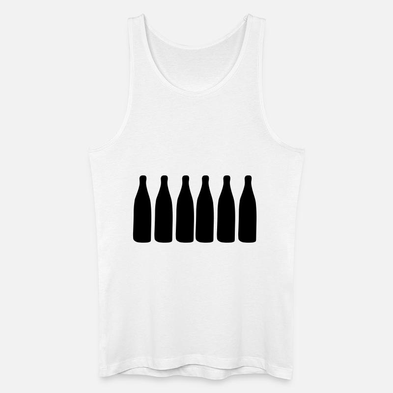 bierflaschen2 - Männer Bio Tank Top - Weiß