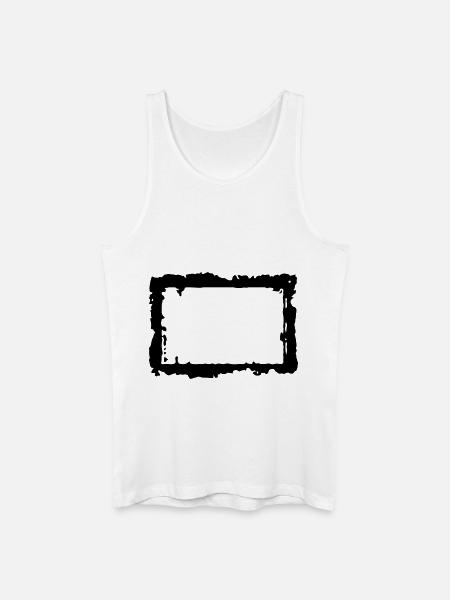 frame_4_vec_1 de - Männer Bio Tank Top - Weiß