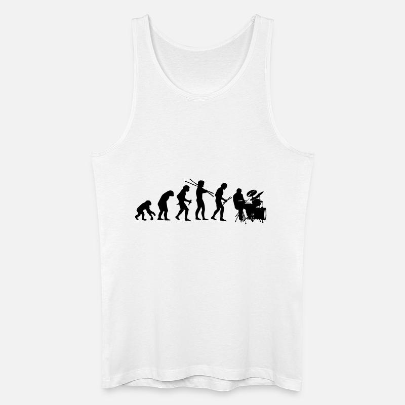 Evolutionary development - Men’s Organic Tank Top - white