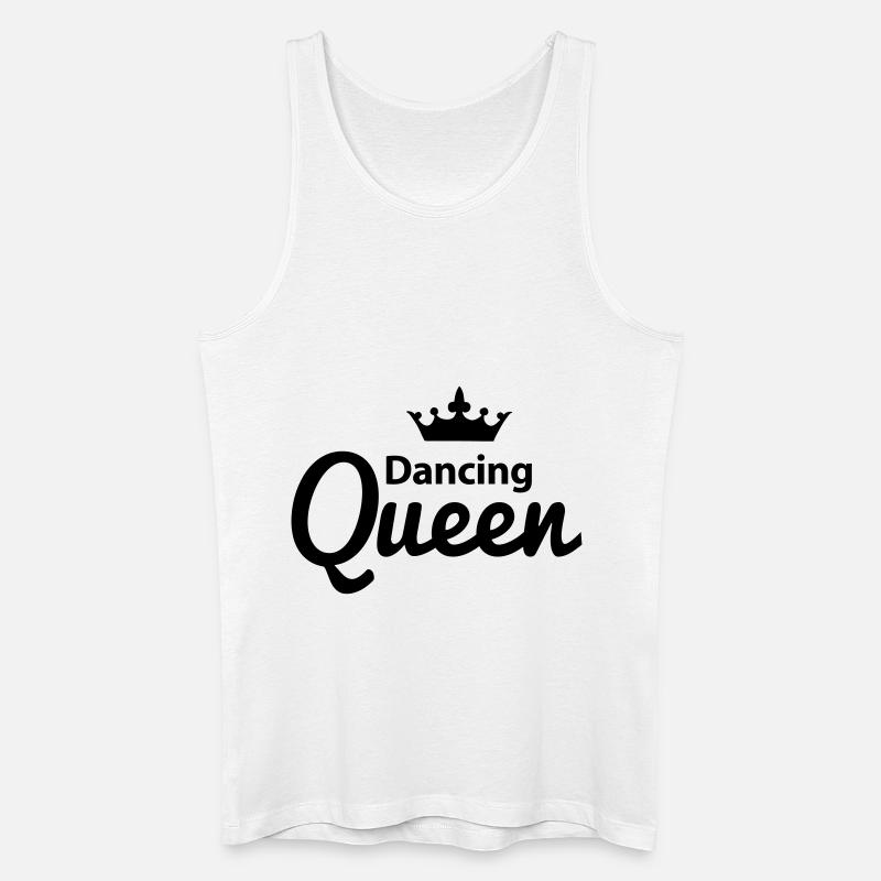 Dancing Queen - Männer Bio Tank Top - Weiß