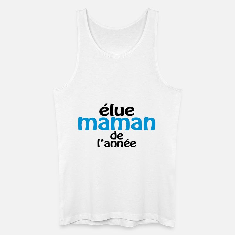 Maman de l'année (2c) - Männer Bio Tank Top - Weiß