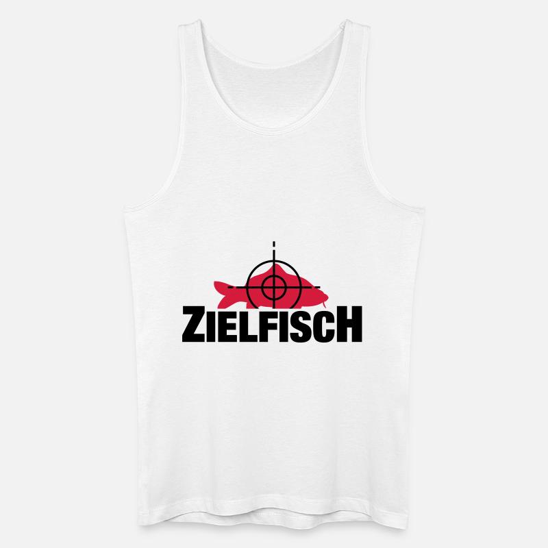 zielfisch_f2 - Männer Bio Tank Top - Weiß