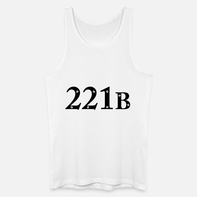 Sherlock Holmes - 221B - Männer Bio Tank Top - Weiß