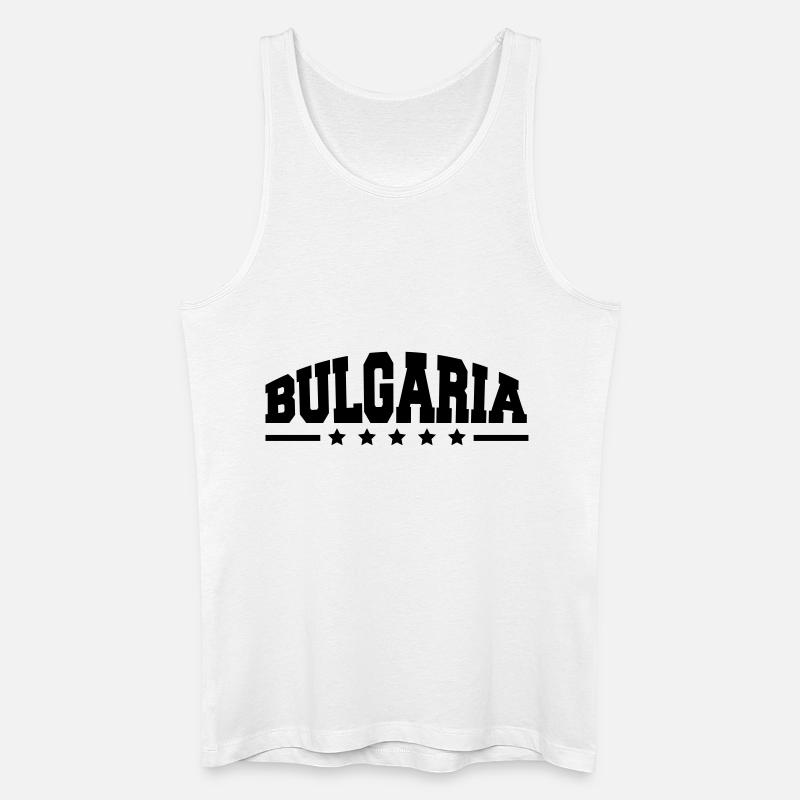 bulgaria_af1 - Männer Bio Tank Top - Weiß