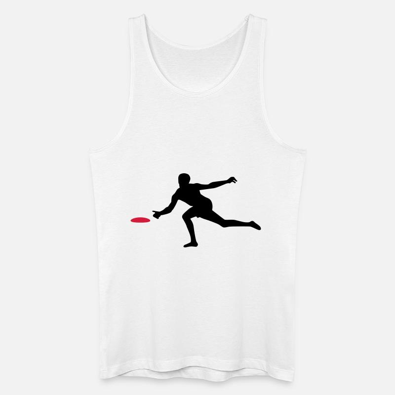 Discgolf - Männer Bio Tank Top - Weiß