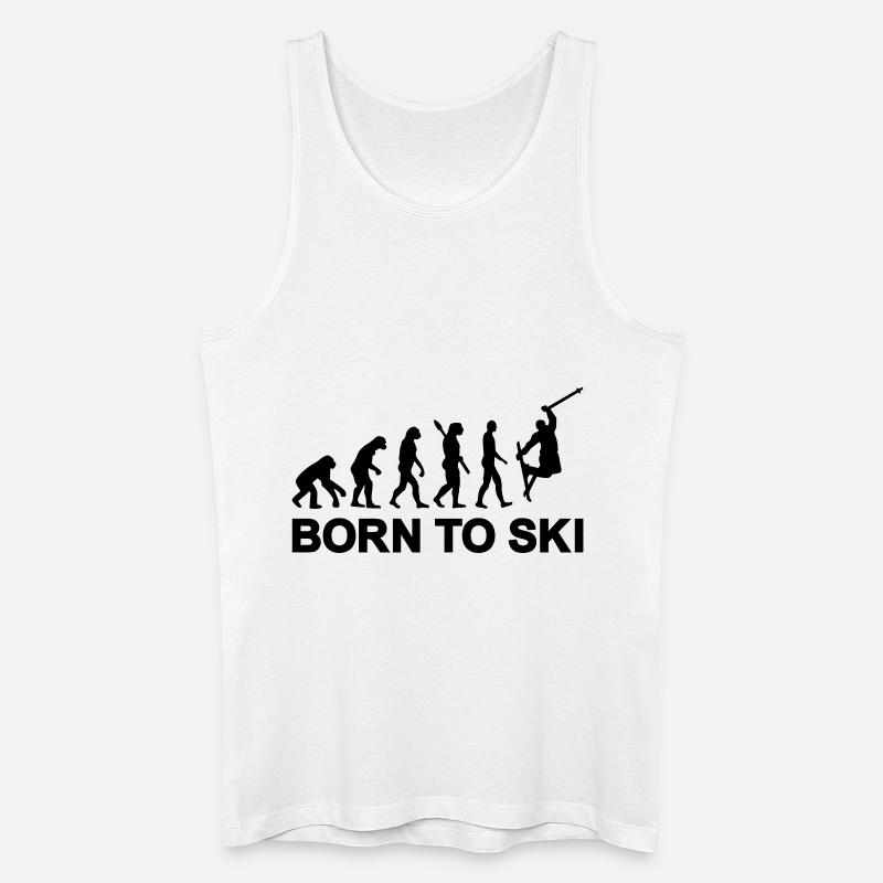 Evolution Skiing - Men’s Organic Tank Top - white