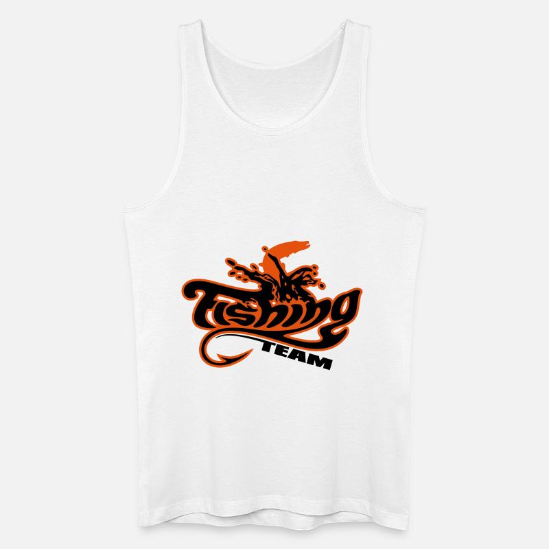 fishing_team_2c - Männer Bio Tank Top - Weiß
