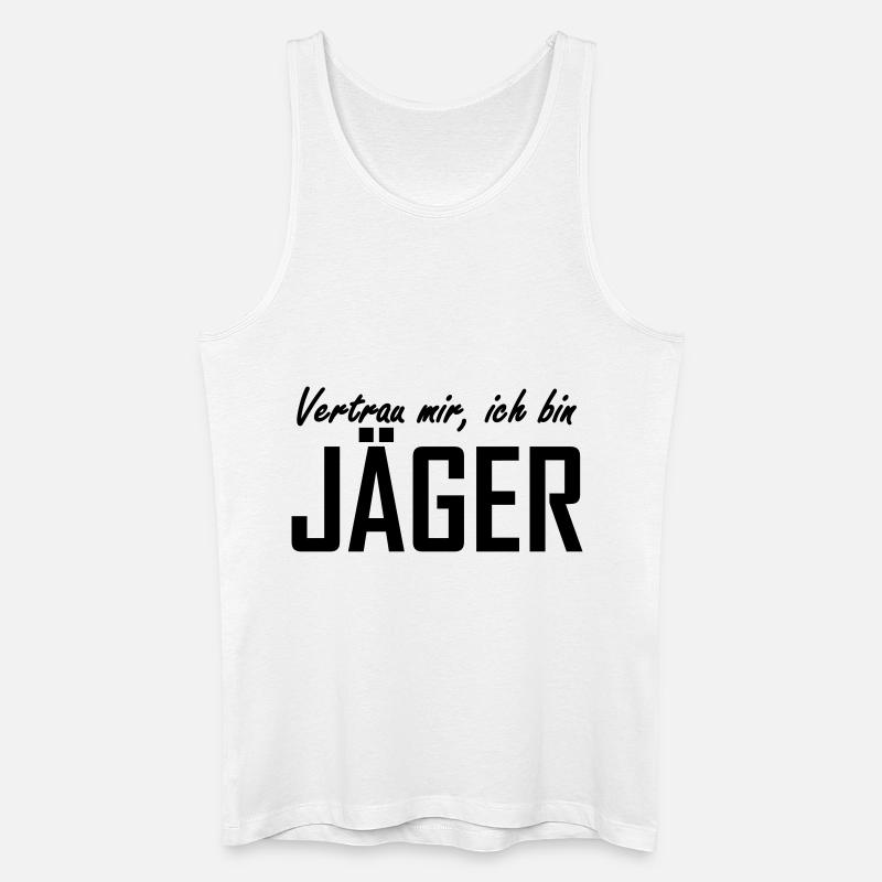jäger - Männer Bio Tank Top - Weiß