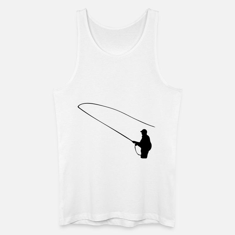 Angler - Männer Bio Tank Top - Weiß