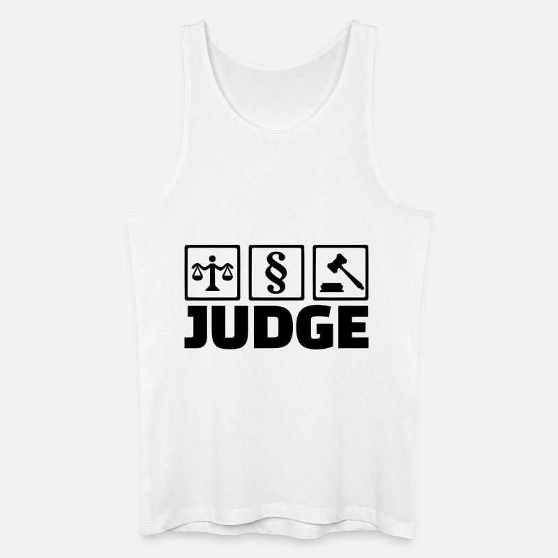Richter - Männer Bio Tank Top - Weiß