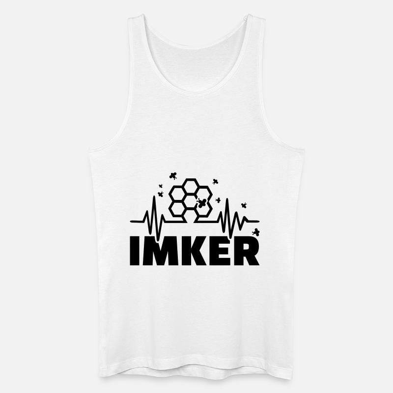 Imker - Männer Bio Tank Top - Weiß