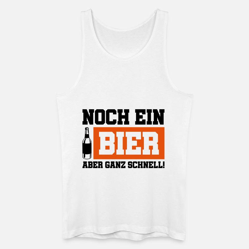 noch ein bier schnell - Männer Bio Tank Top - Weiß