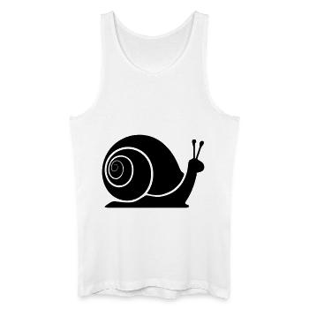 slug - Men’s Organic Tank Top - white - Front