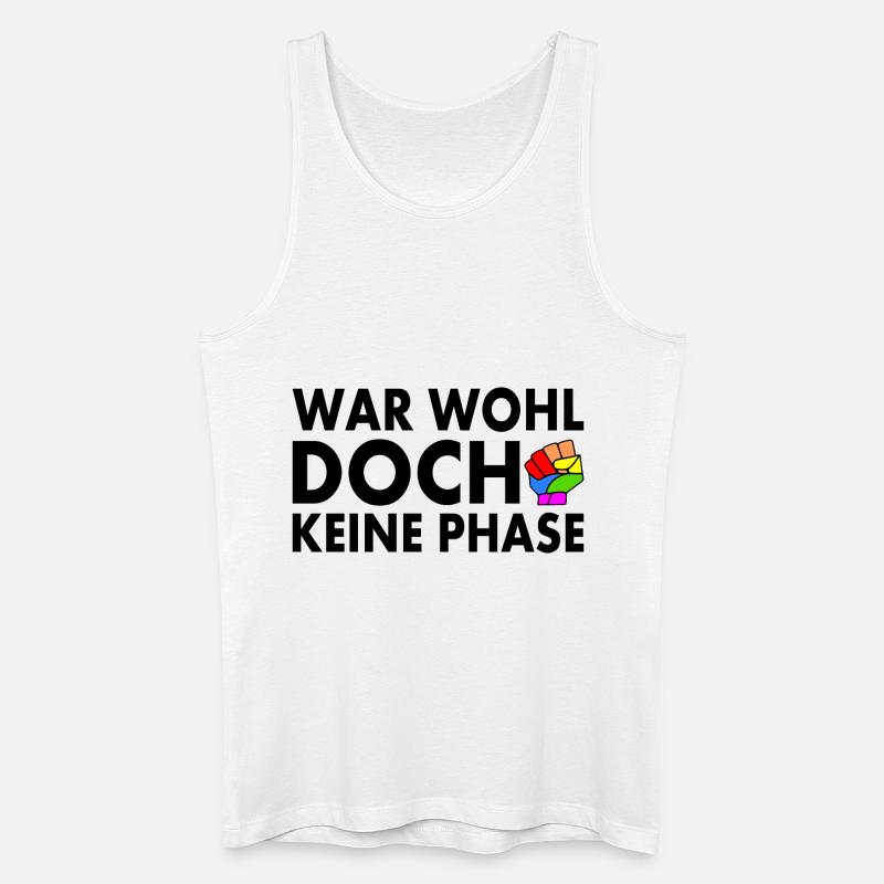 war wohl doch keine phase - Männer Bio Tank Top - Weiß