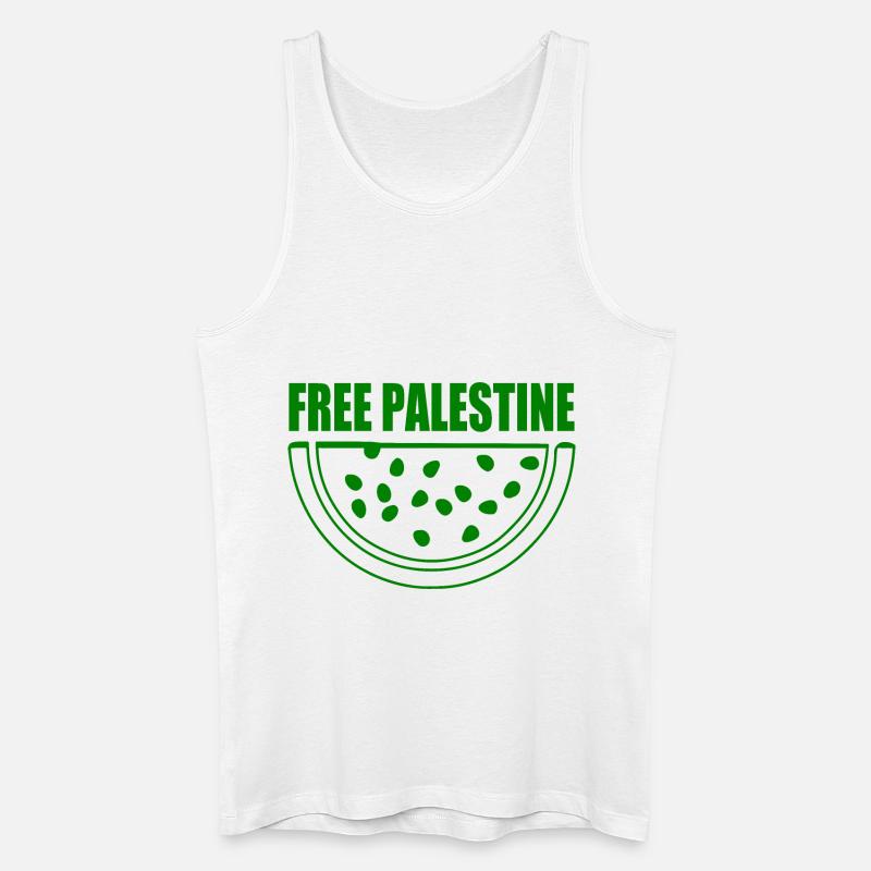 Free palestine wassermelone melone - Männer Bio Tank Top - Weiß