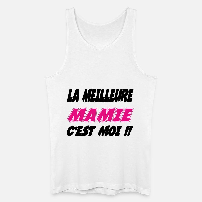 Die beste Oma bin ich - Männer Bio Tank Top - Weiß