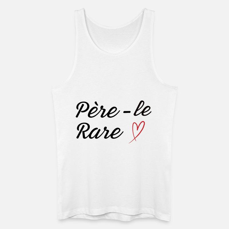 Seltene Perle Papa - Papa Geschenkidee - Männer Bio Tank Top - Weiß