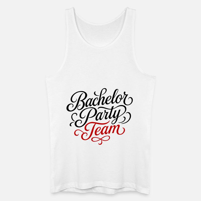 Bachelor Party Team - Männer Bio Tank Top - Weiß