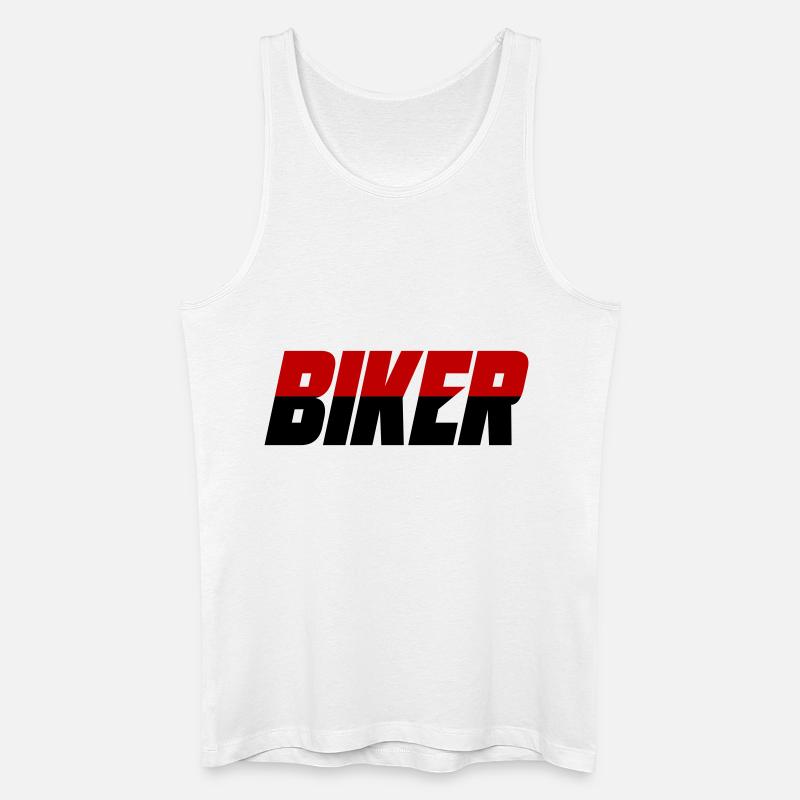 Biker Motorrad Spruch - Männer Bio Tank Top - Weiß