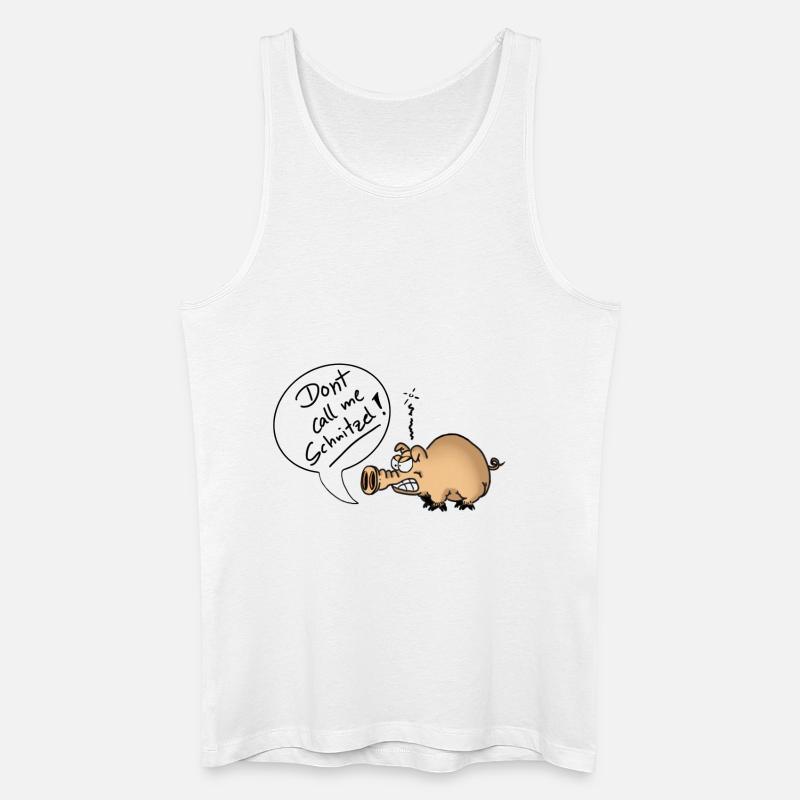 DontCallMeSchnitzel - Männer Bio Tank Top - Weiß