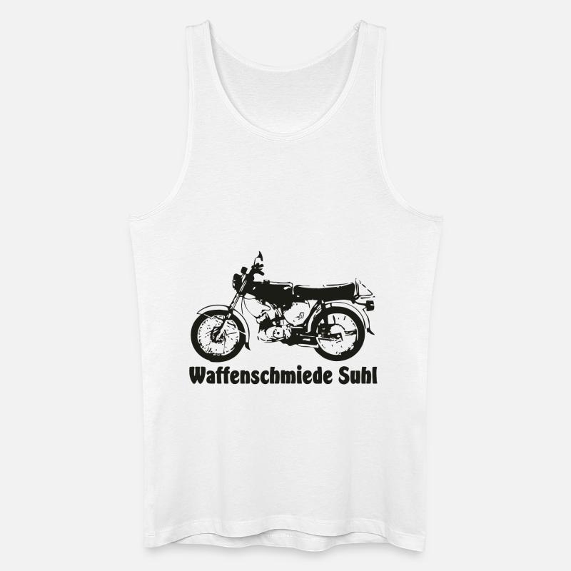 Simson S51 Waffenschmiede - Männer Bio Tank Top - Weiß