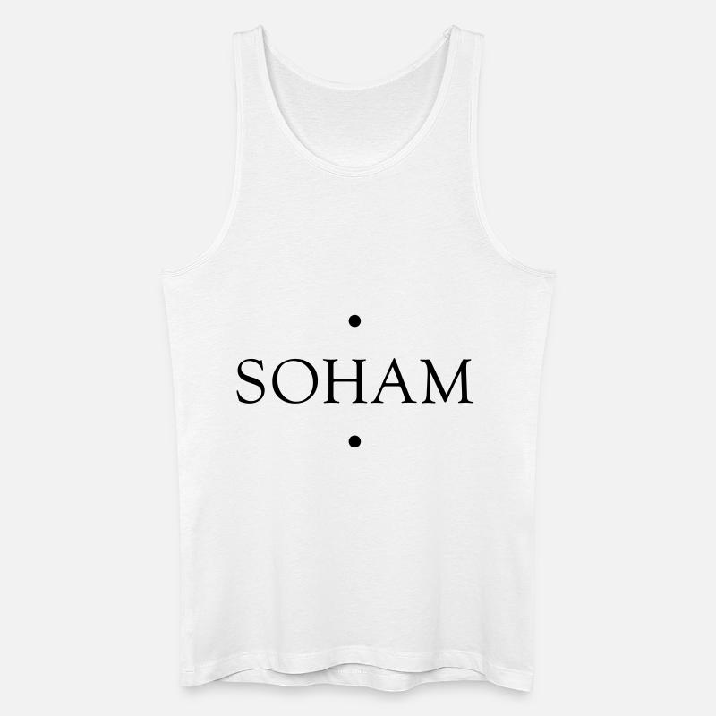 SOHAM - Männer Bio Tank Top - Weiß