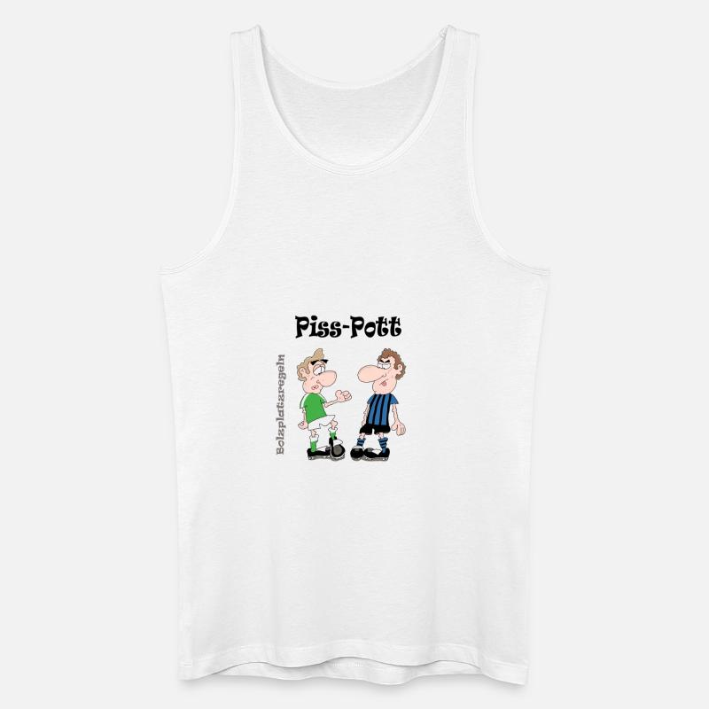 Piss-Pott - Männer Bio Tank Top - Weiß