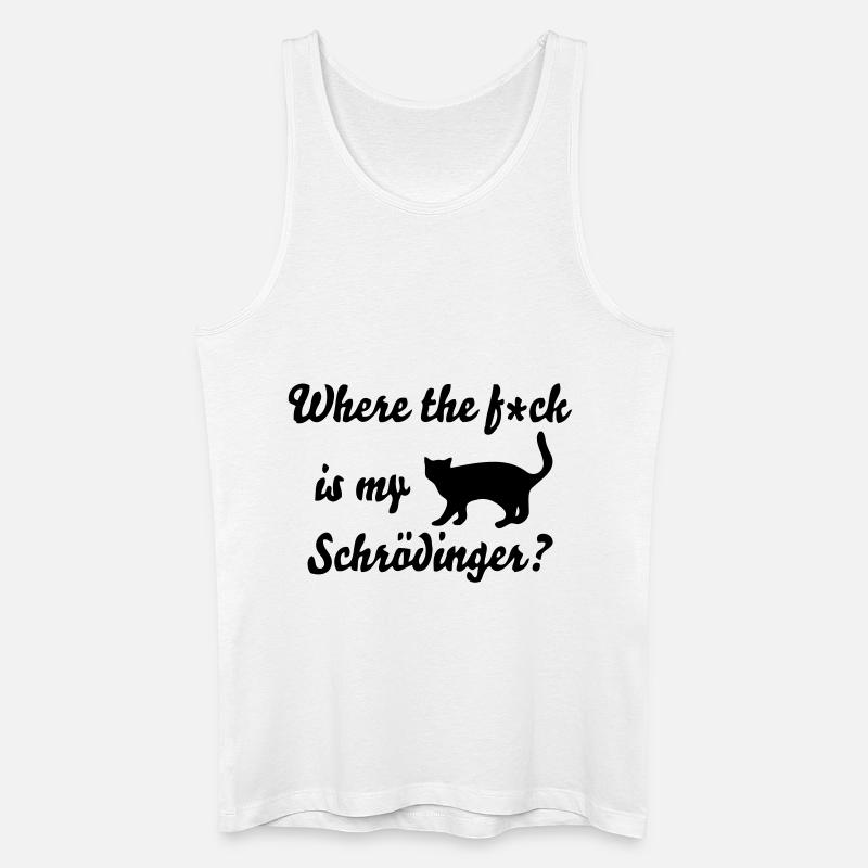 Schrödinger's Katze - Männer Bio Tank Top - Weiß