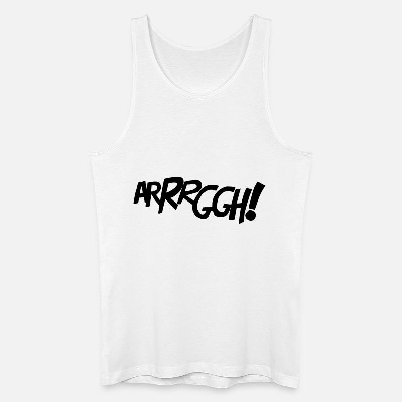 ARRRGGH! - Comic-Style - Männer Bio Tank Top - Weiß
