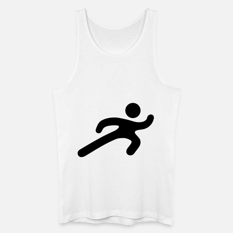 runner__f1 - Männer Bio Tank Top - Weiß