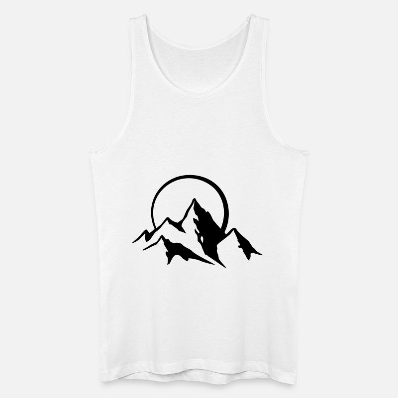 bergpanorama_4 - Männer Bio Tank Top - Weiß