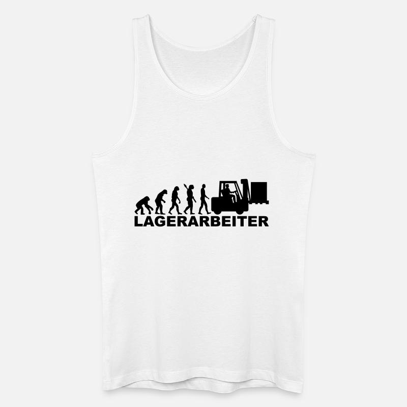 Lagerarbeiter - Männer Bio Tank Top - Weiß