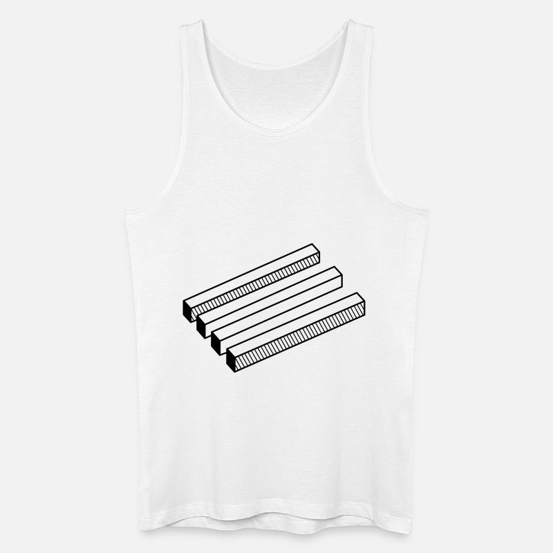 optische Täuschung - Männer Bio Tank Top - Weiß
