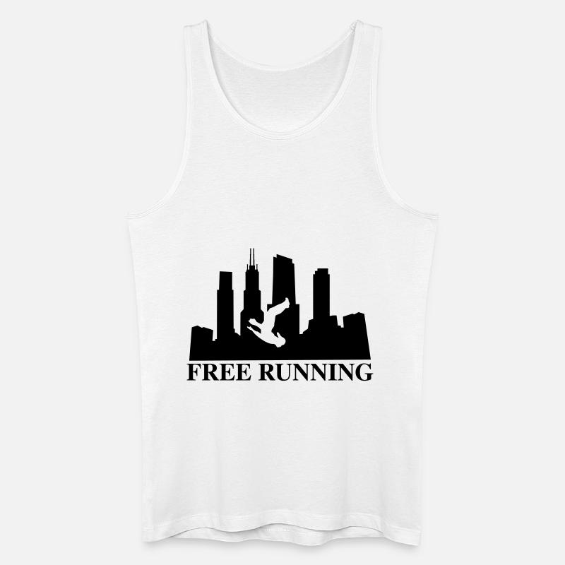 freerunning - Männer Bio Tank Top - Weiß