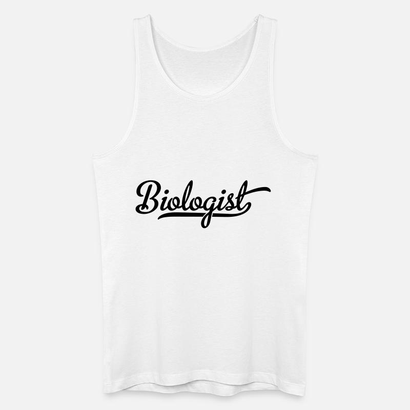 Biologe - Männer Bio Tank Top - Weiß