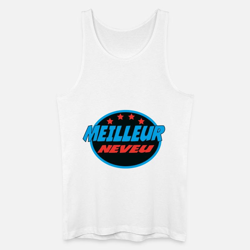 BESTER NEFFE - Männer Bio Tank Top - Weiß