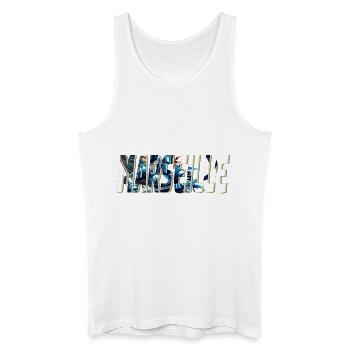 Marseille stylized comic book design - Men’s Organic Tank Top - white - Front