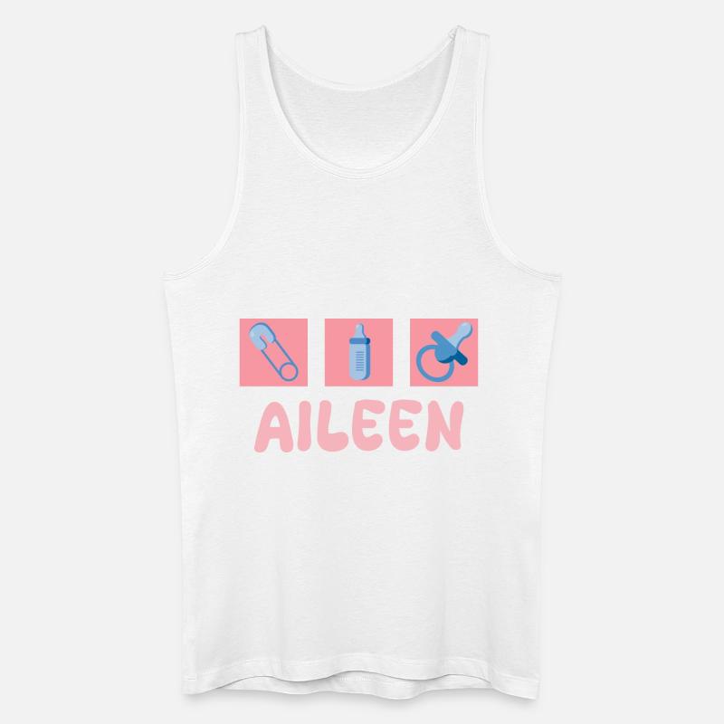 Schnuller Aileen - Männer Bio Tank Top - Weiß