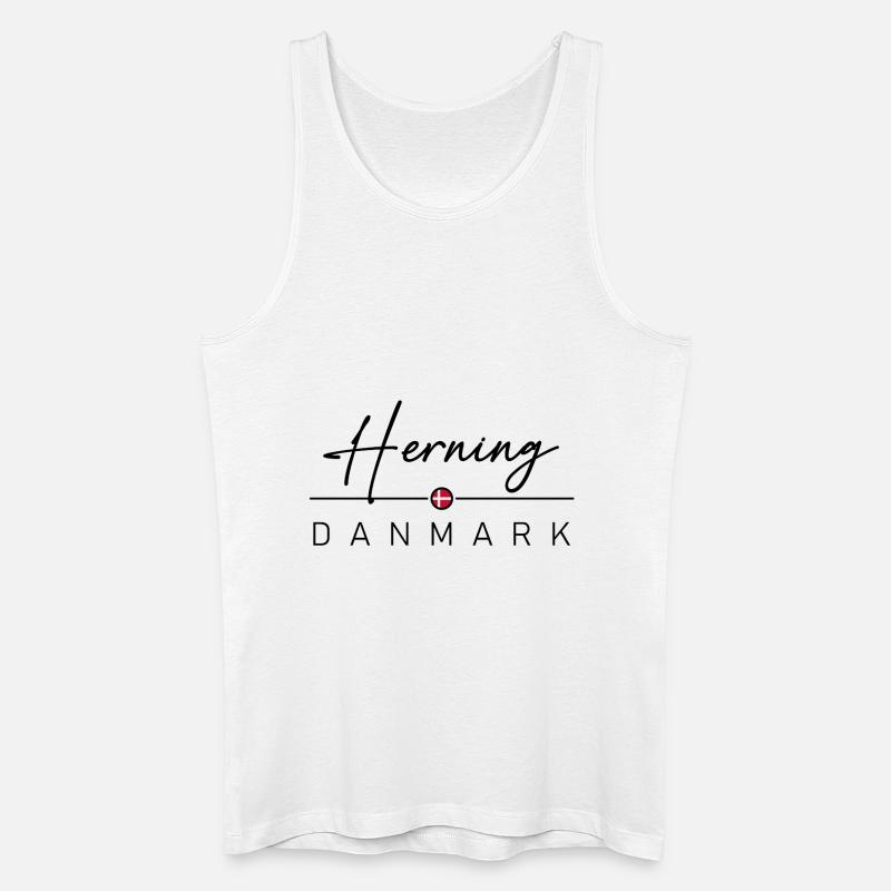 Dänemark - Herning - Danmark - Denmark - Männer Bio Tank Top - Weiß