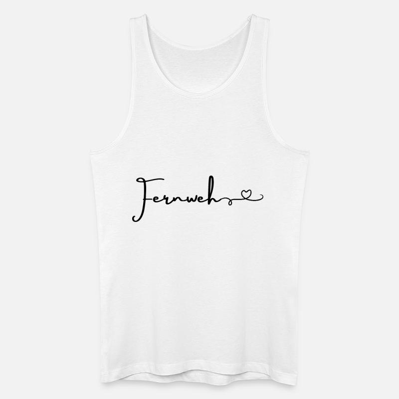 Fernweh... - Männer Bio Tank Top - Weiß