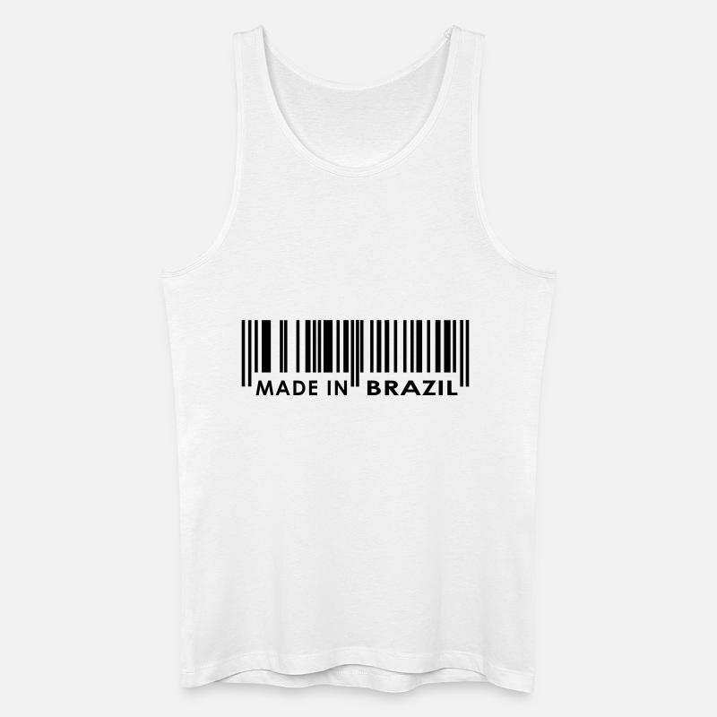 Made in Brazil - Männer Bio Tank Top - Weiß