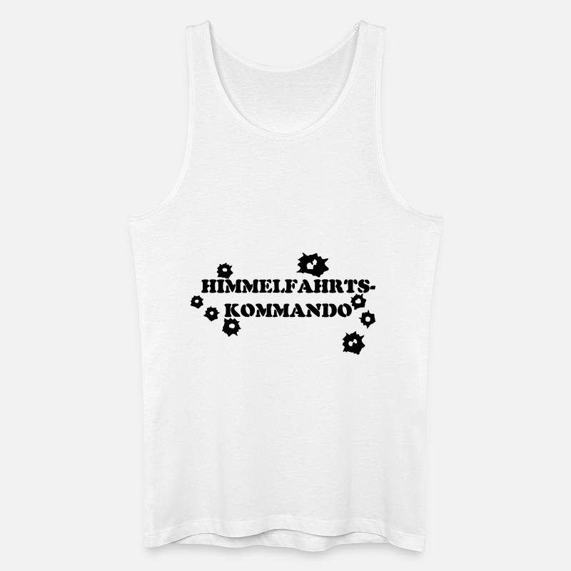 HIMMELFAHRTSKOMMANDO - Männer Bio Tank Top - Weiß