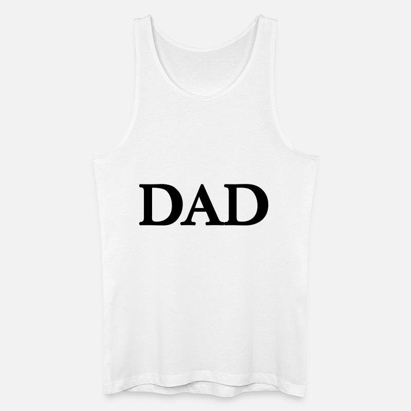 dad (1c) - Männer Bio Tank Top - Weiß