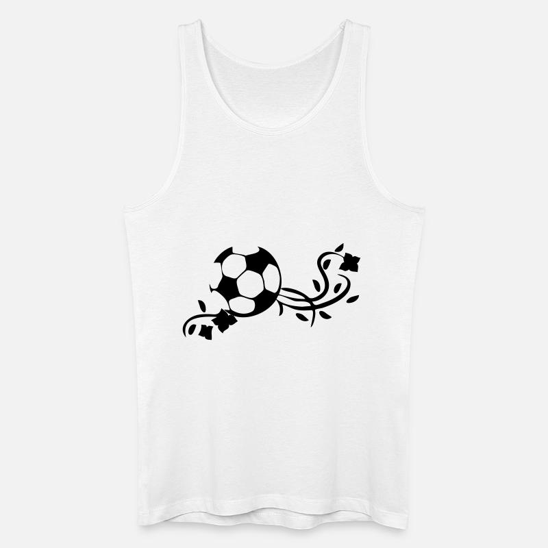 Fußball - Männer Bio Tank Top - Weiß