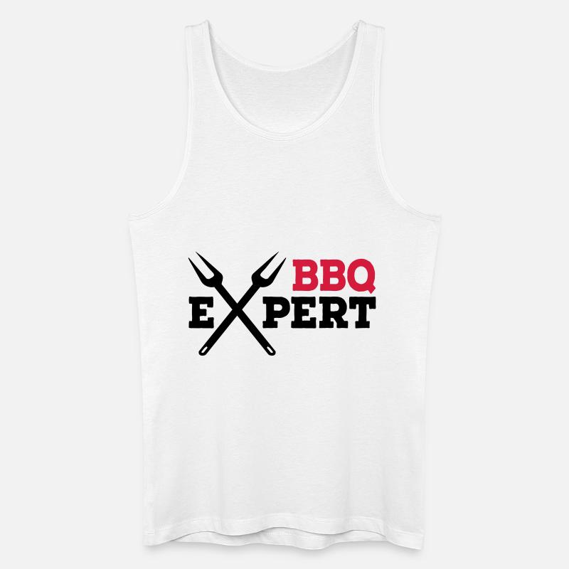 Grill - Männer Bio Tank Top - Weiß
